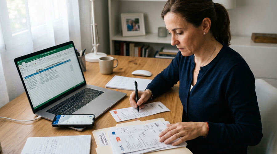 Documentos y comprobantes de transferencia bancaria utilizados como evidencia en un caso de estafa financiera