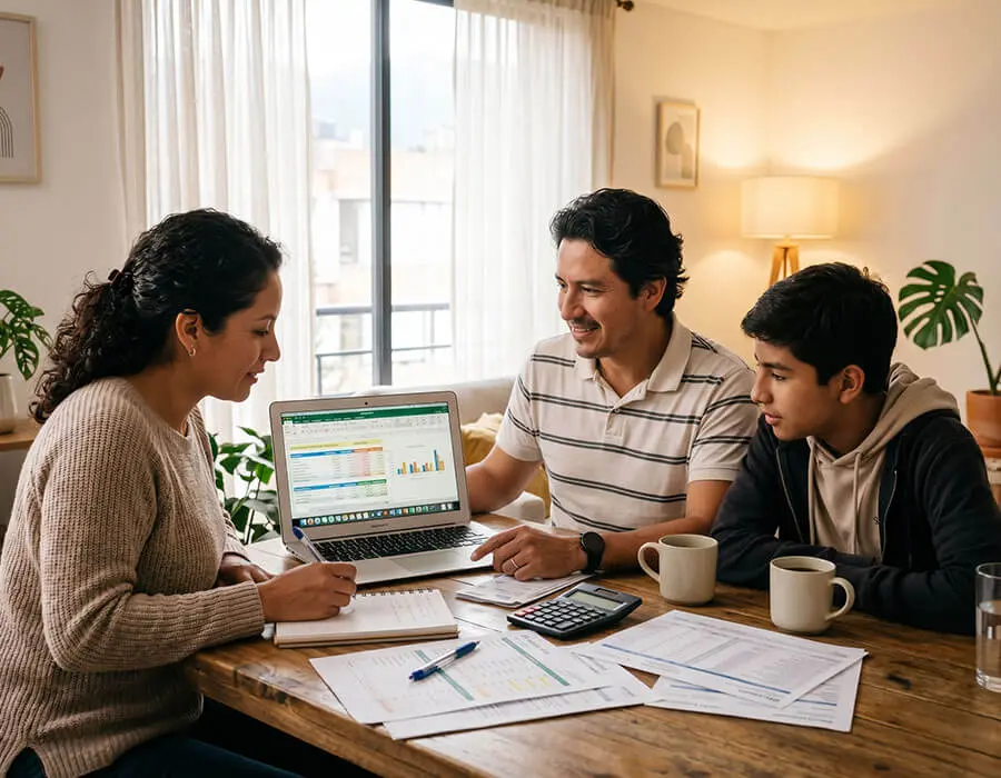 familia-organizando-finanzas-personales